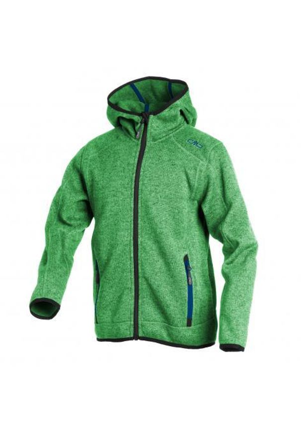 Kurtka chłopięca CMP Luminari. Kolor: niebieski. Materiał: polar. Sport: turystyka piesza