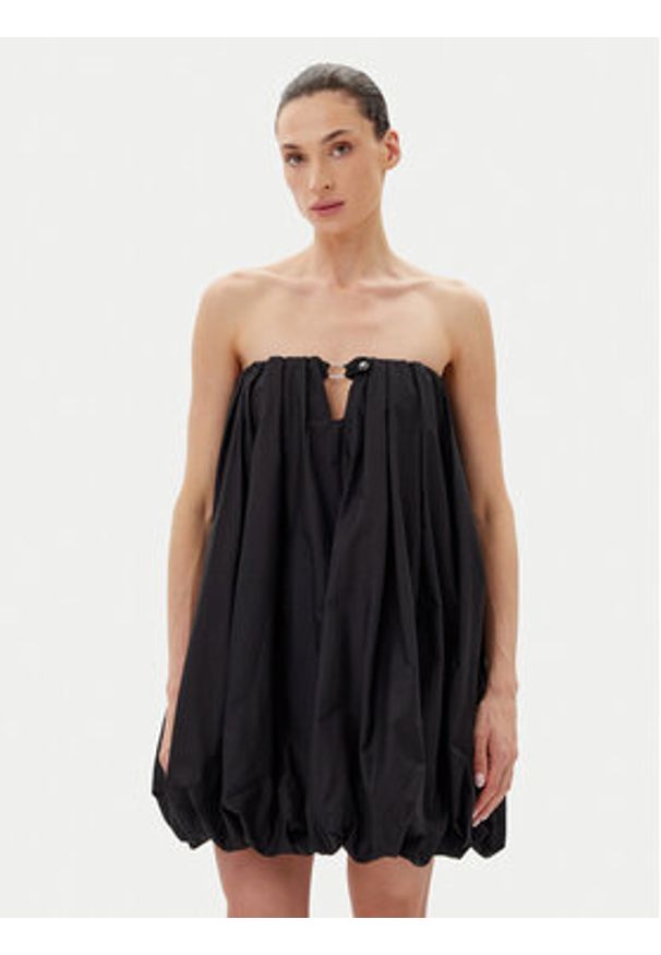 Pinko - PINKO Sukienka letnia 105211 A2LD Z99 Czarny Regular Fit. Kolor: czarny. Materiał: bawełna. Sezon: lato