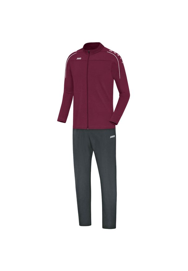 Dres Jako loisir Classico. Kolor: wielokolorowy, czerwony, brązowy. Materiał: dresówka. Sport: piłka nożna