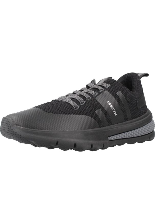 Geox - Buty GEOX J ACTIVART BOY Czarny. Kolor: czarny. Materiał: syntetyk, tkanina. Sport: turystyka piesza