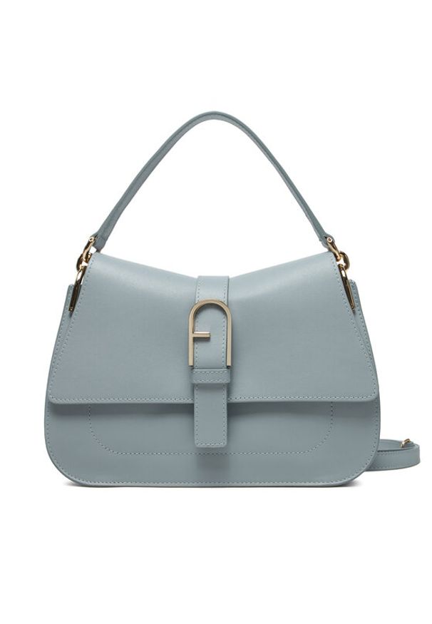 Furla Torebka Flow WB00996 BX2045 55000 Szary. Kolor: szary. Materiał: skórzane