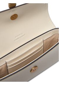 Pinko - PINKO Torebka Saddle Flat AI 25-26 PCPL 105349 A1ZX Écru. Materiał: skórzane #4