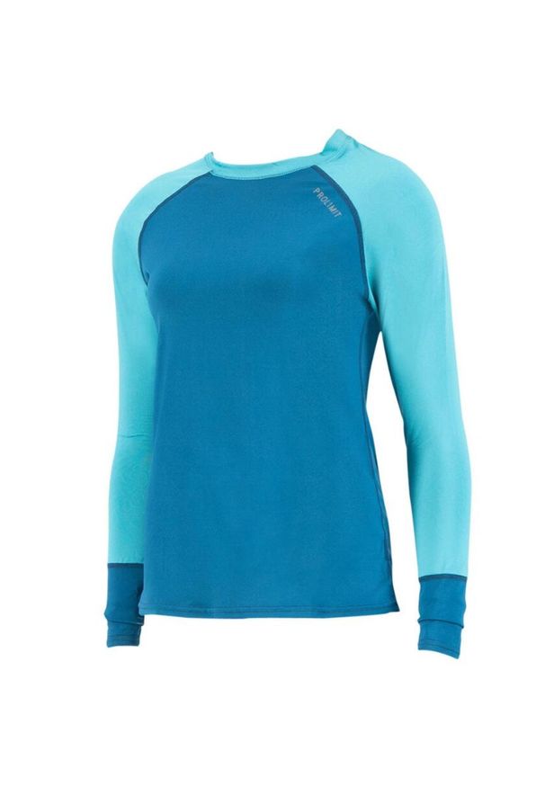 PROLIMIT - Koszulka z długim rękawem damska Lycra Prolimit Pure Loosefit LA. Kolor: niebieski. Materiał: lycra. Długość rękawa: długi rękaw. Długość: długie