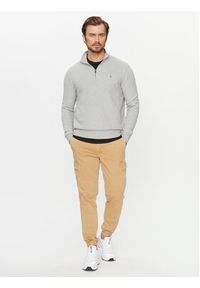 Polo Ralph Lauren Sweter 710932304002 Szary Regular Fit. Typ kołnierza: polo. Kolor: szary. Materiał: bawełna #6