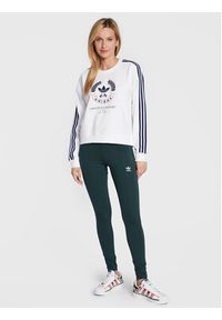 Adidas - adidas Bluza Graphic HL6558 Biały Loose Fit. Kolor: biały. Materiał: bawełna