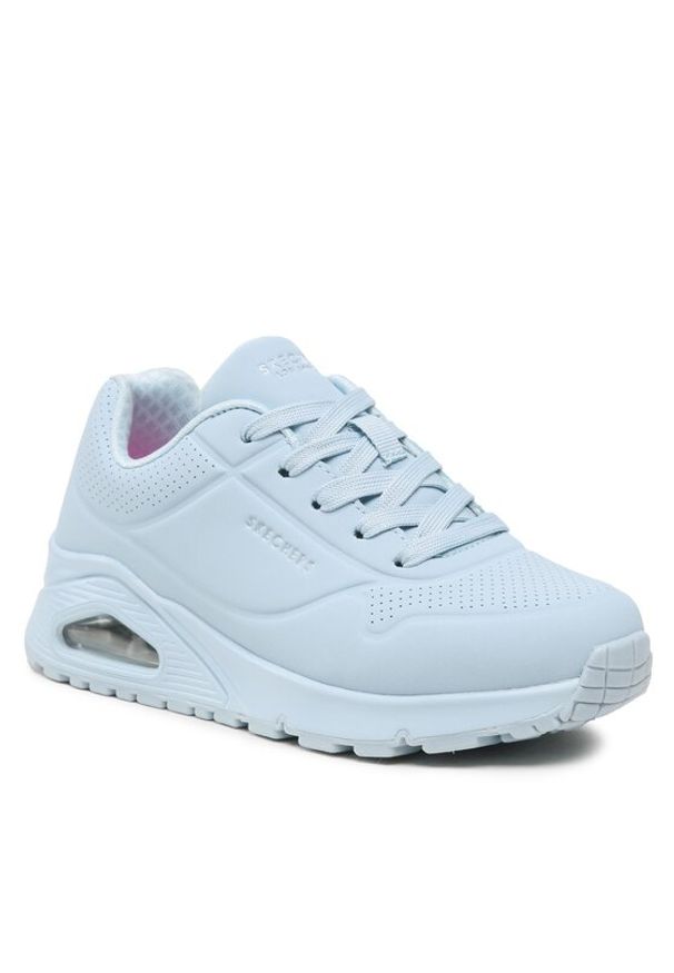 skechers - Skechers Sneakersy Uno Gen1 Frosty Kicks 310527L Niebieski. Kolor: niebieski. Materiał: skóra