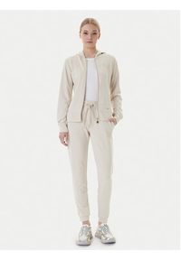 EA7 Emporio Armani Spodnie dresowe 8NTP66 TJ9RZ U1088 Beżowy Regular Fit. Kolor: beżowy. Materiał: syntetyk #2