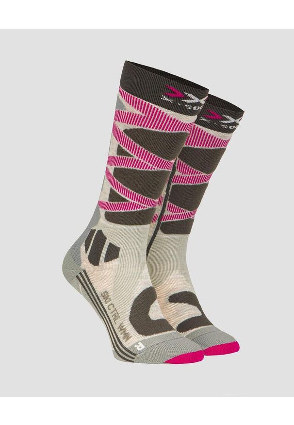 X-Socks - Skarpety narciarskie damskie X-SOCKS SKI CONTROL WMN 4.0. Kolor: różowy. Sport: narciarstwo