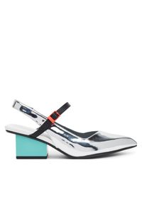 Czółenka United Nude. Kolor: srebrny