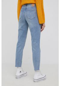 Pieces jeansy damskie medium waist. Kolor: niebieski #4