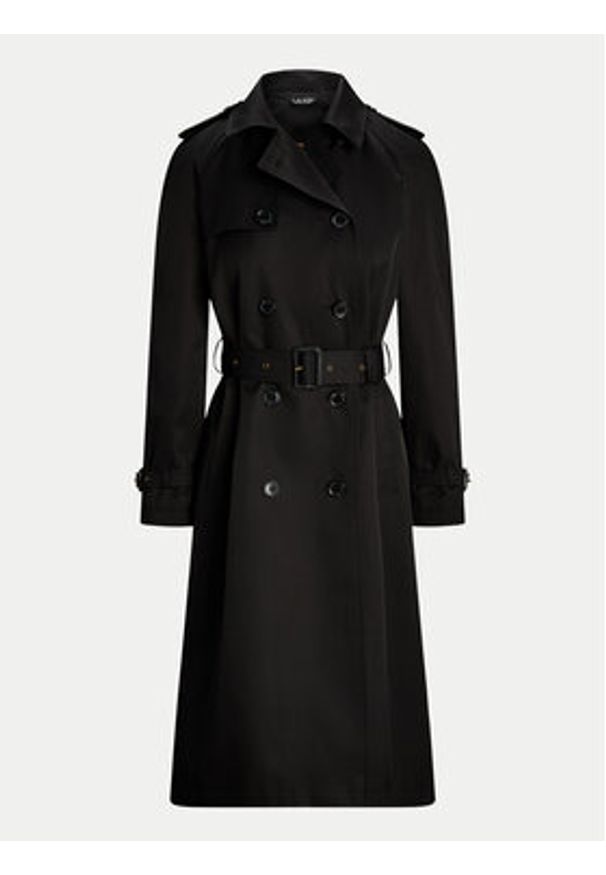 Lauren Ralph Lauren Trencz 297951259001 Czarny Straight Fit. Kolor: czarny. Materiał: syntetyk
