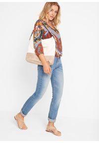 bonprix - Dżinsy ze stretchem straight, mid waist. Kolor: niebieski #3