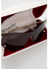 Alexander McQueen okulary przeciwsłoneczne AM0413S damskie kolor złoty. Kolor: złoty #2