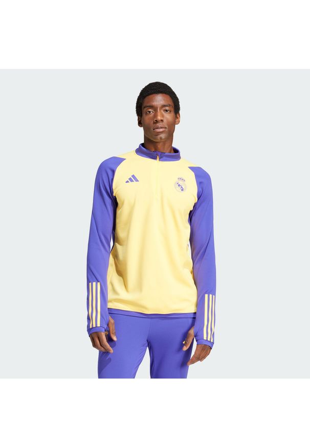 Adidas - Bluza Real Madrid Tiro 23 Training. Kolor: wielokolorowy, żółty. Materiał: materiał. Sport: piłka nożna