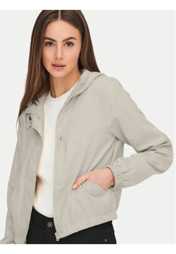 JDY Kurtka przejściowa Hazen 15236012 Beżowy Regular Fit. Kolor: beżowy. Materiał: syntetyk