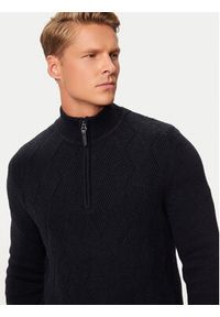 Pierre Cardin Sweter C5 51122/5076/6323 Granatowy Regular Fit. Kolor: niebieski. Materiał: bawełna
