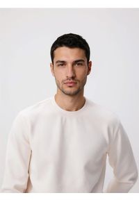 Reserved - Bluza regular z bawełną - złamana biel. Materiał: bawełna #1