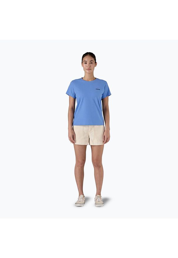 Koszulka damska Patagonia P-6 Logo Responsibili-Tee. Kolor: niebieski