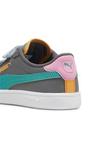 Puma - Dziecięce sneakersy PUMA Smash 3.0 Summer Camp PUMA. Kolor: wielokolorowy, szary, zielony, biały. Materiał: materiał. Szerokość cholewki: normalna