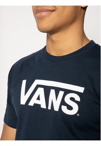 Vans T-Shirt Classic VN000GGGNAV1 Granatowy Classic Fit. Kolor: niebieski. Materiał: bawełna #6