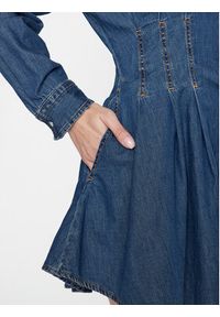 Hugo Sukienka jeansowa Kisitra 50499167 Niebieski Regular Fit. Kolor: niebieski. Materiał: jeans, bawełna