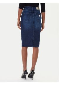 Guess Spódnica jeansowa W5BD1T D0791 Niebieski Regular Fit. Kolor: niebieski. Materiał: bawełna #4