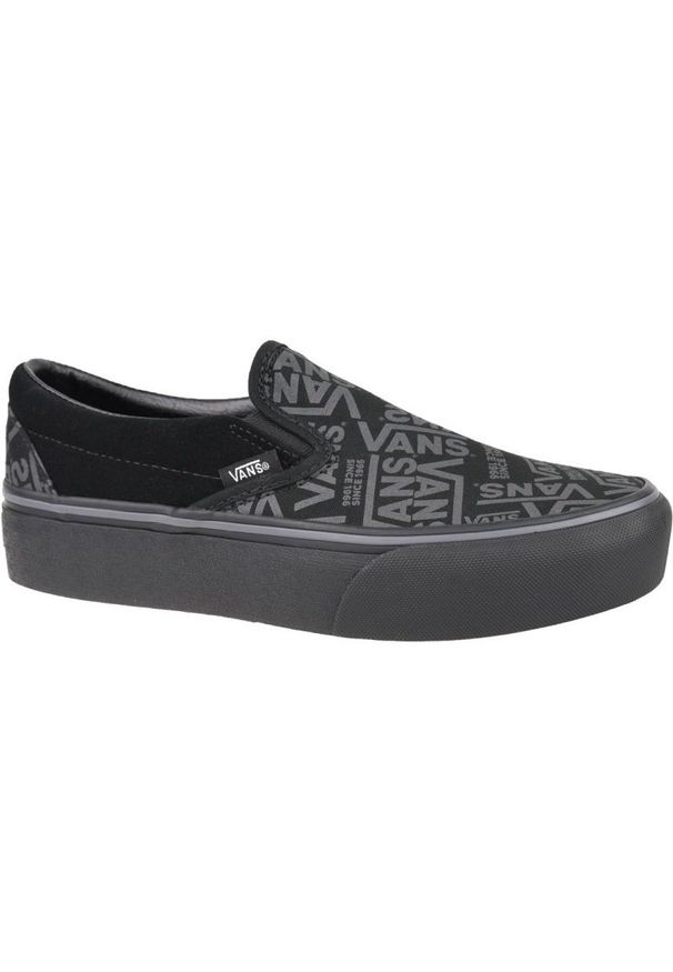 Buty Vans 66 Classic Slip-On Platform W VN0A3JEZWW0 czarne. Okazja: na co dzień. Zapięcie: bez zapięcia. Kolor: czarny. Materiał: guma. Szerokość cholewki: normalna. Obcas: na platformie. Styl: casual, klasyczny