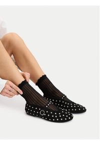 Eva Minge Baleriny EO-NALA-249060-51 Czarny. Kolor: czarny. Materiał: zamsz, skóra #5