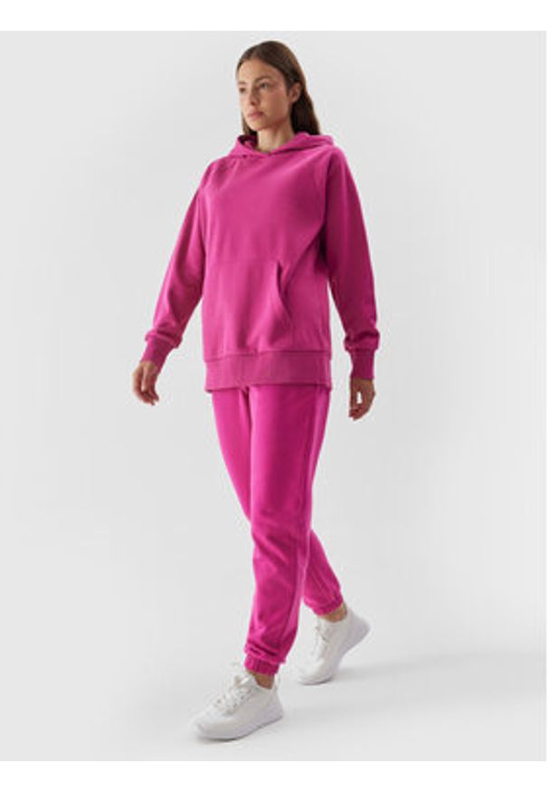 4f - 4F Bluza 4FAW23TSWSF0725 Różowy Regular Fit. Kolor: różowy. Materiał: bawełna