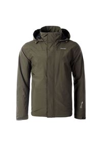 Hi-tec - Kurtka przejściowa męska Hi-Tec Orati - ciemnooliwkowa, Rozmiar S. Kolor: oliwkowy. Materiał: poliester, materiał. Sezon: wiosna, lato #1