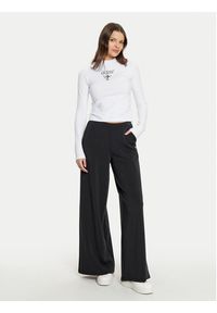 Guess Bluzka Colette V4YI23 KCDH1 Biały Slim Fit. Kolor: biały. Materiał: bawełna #4