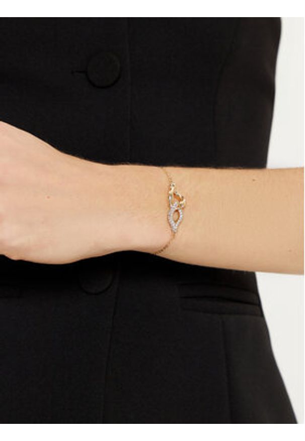 Tory Burch Bransoletka Interlocking Wishbone Bracelet 163709 Złoty. Materiał: złote. Kolor: złoty