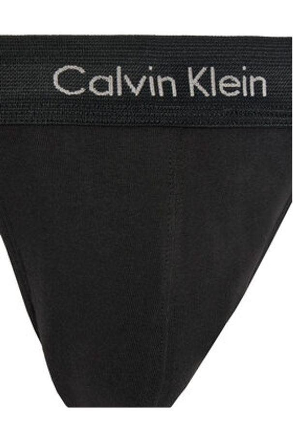 Calvin Klein Underwear Komplet 3 par slipów Jock Strap 000NB3363A Czarny. Kolor: czarny. Materiał: bawełna