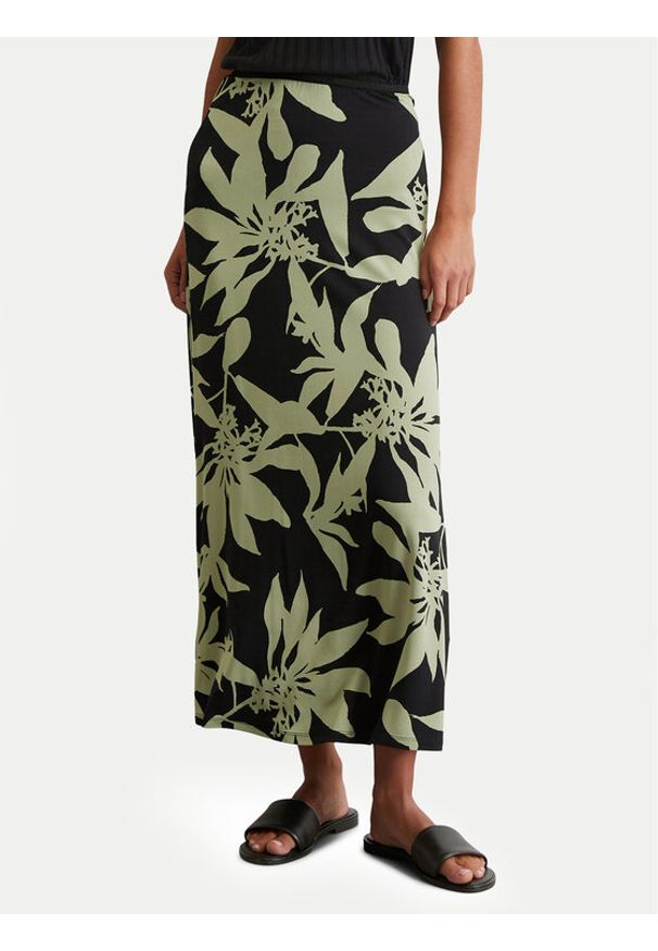 Marc O'Polo Spódnica midi 506 3051 18011 Czarny Regular Fit. Kolor: czarny. Materiał: wiskoza