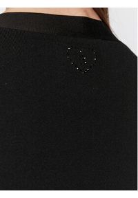 Blugirl Blumarine Sukienka dzianinowa RA3105-MA18F Czarny Slim Fit. Kolor: czarny. Materiał: wiskoza, dzianina