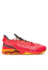 Buty halowe Mizuno. Kolor: pomarańczowy. Model: Mizuno Wave #1