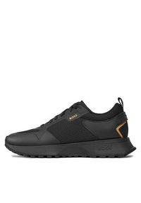 BOSS - Boss Sneakersy Jonah Runn Meth 50513195 Czarny. Kolor: czarny. Materiał: materiał