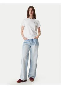 Guess Jeans T-Shirt W4YI10 J1314 Biały Regular Fit. Kolor: biały. Materiał: bawełna #6