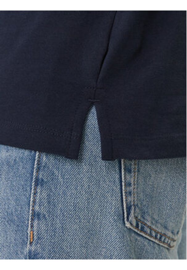 Calvin Klein Jeans Polo Classic Monogram LV04RD255G Granatowy Regular Fit. Typ kołnierza: polo. Kolor: niebieski. Materiał: bawełna