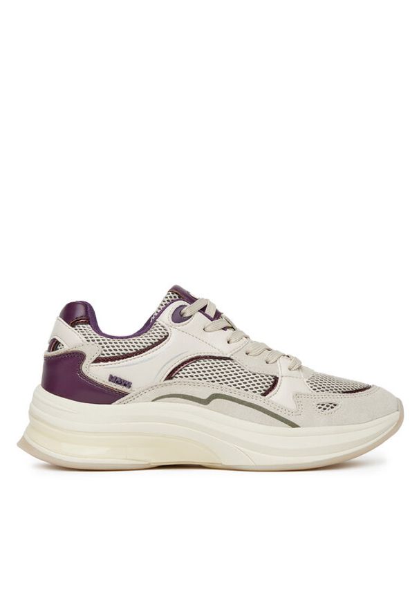 MEXX Sneakersy MI001013951W Beżowy. Kolor: beżowy. Materiał: skóra, zamsz