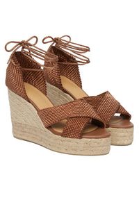 Castañer Espadryle Becca/8ED/298 Brązowy. Kolor: brązowy. Materiał: materiał #3