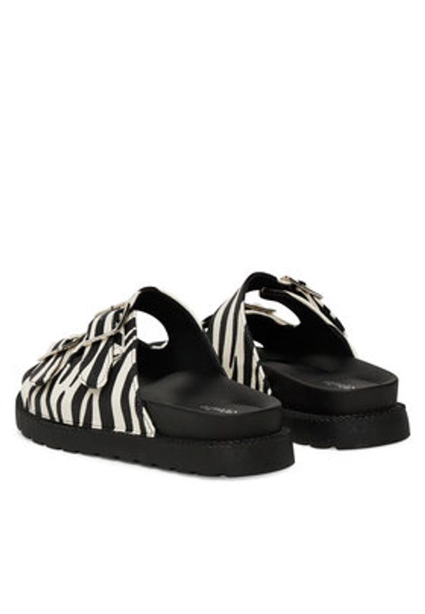 DeeZee Klapki ZB2129-2 Czarny. Kolor: czarny. Materiał: skóra