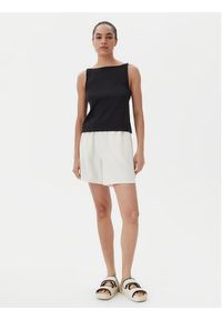 Liu Jo Szorty materiałowe TA5227 J4869 Écru Relaxed Fit. Materiał: syntetyk