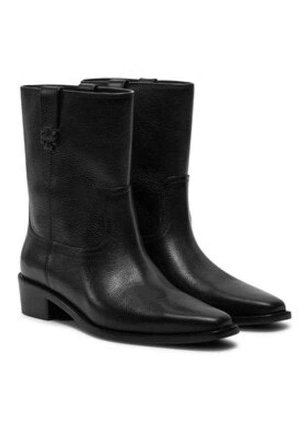 Tory Burch Kowbojki City Western 155810 Czarny. Kolor: czarny. Materiał: skóra