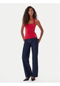 Guess Top W5YP28 KACM2 Czerwony Regular Fit. Kolor: czerwony #9