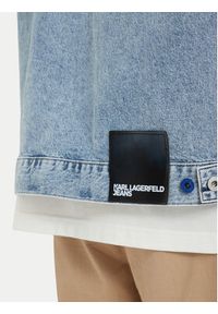 Karl Lagerfeld Jeans Kamizelka B2M14024 Niebieski jasny Regular Fit. Kolor: niebieski. Materiał: bawełna #5