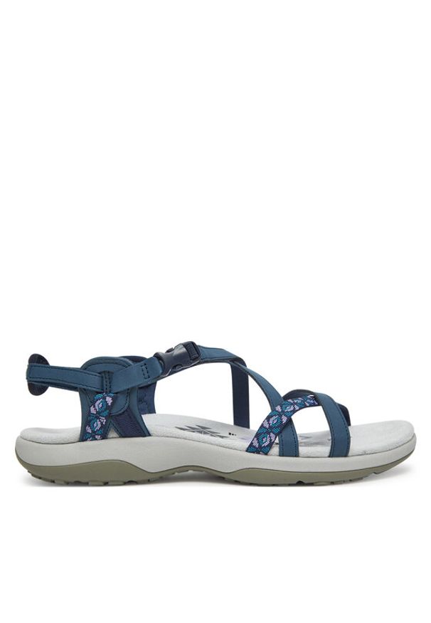 skechers - Skechers Sandały 40955 NVY Granatowy. Kolor: niebieski. Materiał: skóra