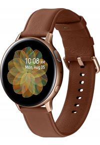 SAMSUNG - Smartwatch Samsung Galaxy Watch Active 2 Brązowy (SM-R820NSDAXEO). Rodzaj zegarka: smartwatch. Kolor: brązowy #1