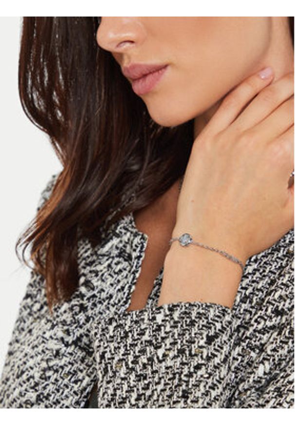 Guess Bransoletka JUBB04 594JW Srebrny. Materiał: metalowe, srebrne. Kolor: srebrny