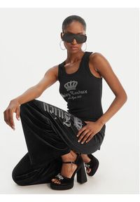 Juicy Couture Top Gothic Crown JCBLV126807 Czarny Slim Fit. Kolor: czarny. Materiał: bawełna #3